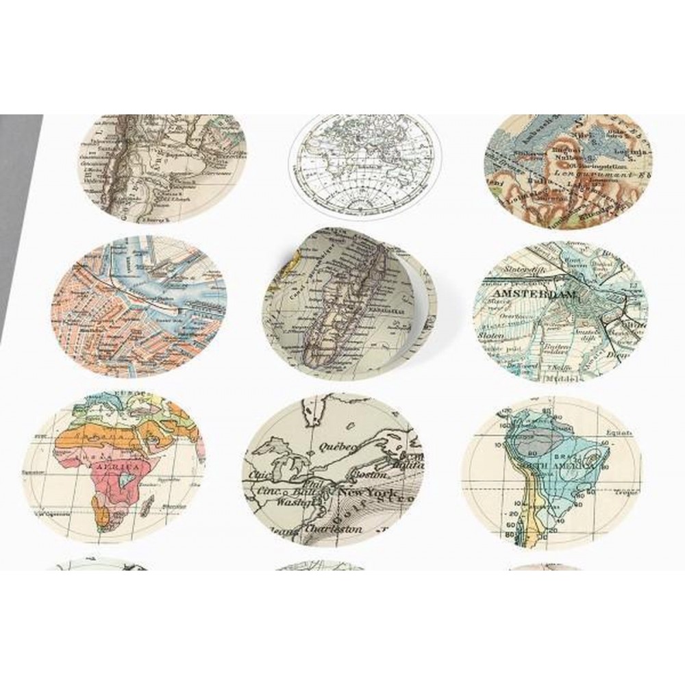 Historical maps - Etiketter